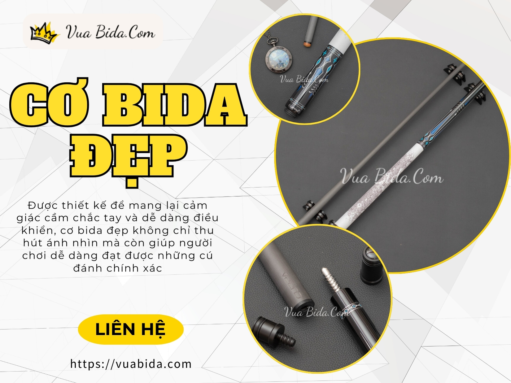 Cơ bida đẹp: Khám phá những mẫu cơ bida đẹp, sang trọng