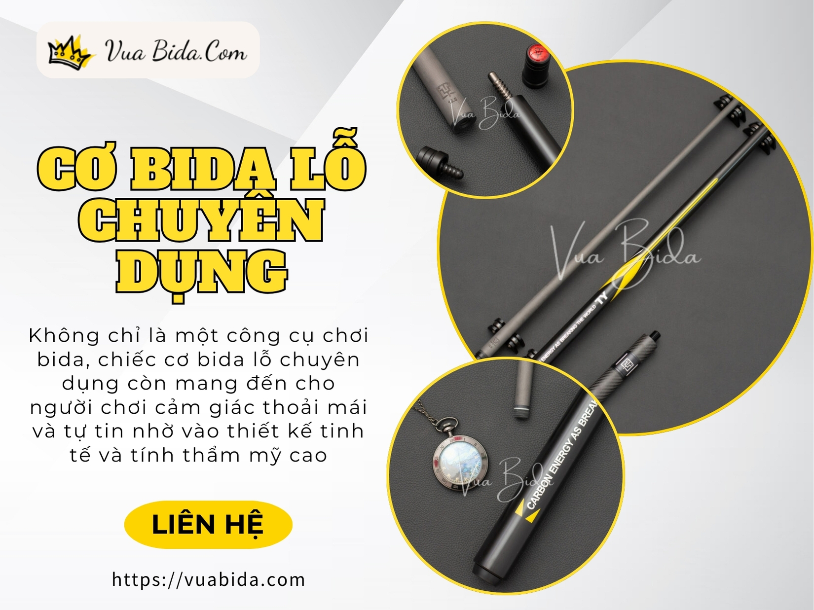 Cơ Bida Lỗ Chuyên Dụng